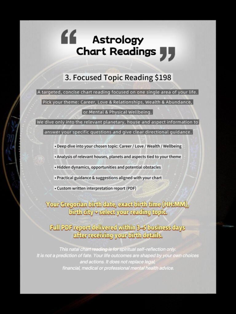 Focused Astrology Reading